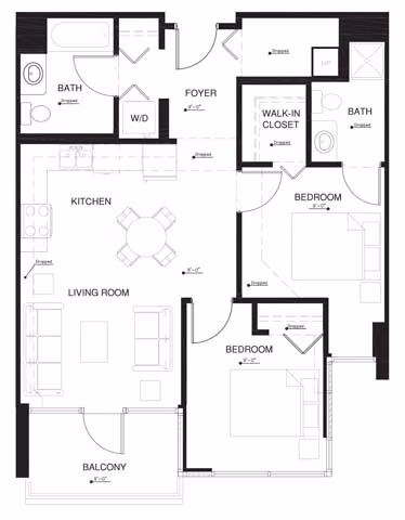 Unit S-0621 S-0521 floor plan